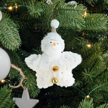 Christmas Tree Pendant Hanging Creative Crafts Plush Ornament for snowman