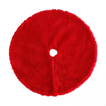 Рождественская елка юбка основание крышка для круглого фестивального макета декоративное зимнее украшение праздник Diameter 90cm_Red