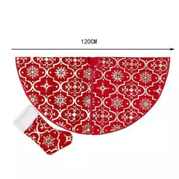Christmas Tree Skirt Christmas Tree Decoration Christmas Tree Skirt Skirt Apron Christmas Tree Skirt Single Layer 36x90cm золотой