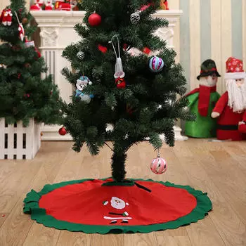 Christmas Tree Skirt Decoration for Indoor Outdoor Pattern Random