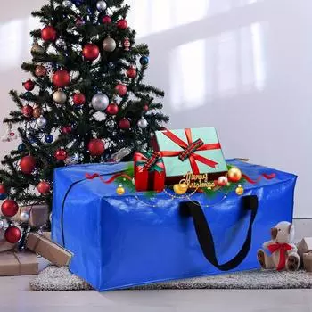 Christmas Tree Storage Bags Heavy Duty Tree Bags Reinforced Handles and Zippers Waterproof Storage Bags Packaging Organizer Inne