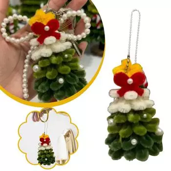 Christmas Twist Stick DIY Christmas Tree Handmade Gift Woven Decoration Tabletop Material Packa C9K0 a-1set