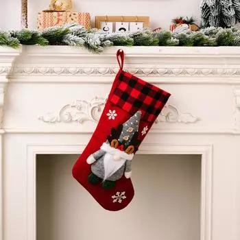 Christmas Vibrant Stockings With Antler Accents And Cozy Fabric For Holiday Decor Red Christmas Sock