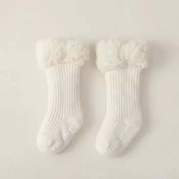 Christmas Winter Baby Socks Thicken Warm Kids Sock Thermal Cotton Newborn Toddlers Girls Boys Anti Slip Floor Socks 0-3Years 0-6 months S