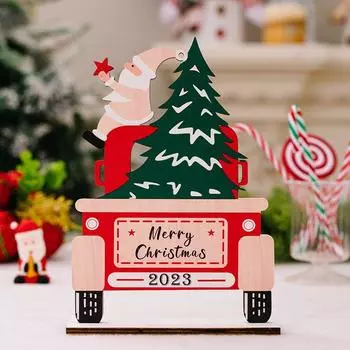 Christmas wooden letter ornament creative English letter Christmas home desktop home decoration ornament