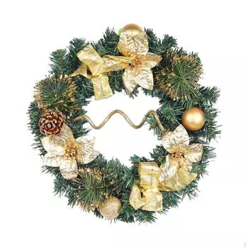 Christmas Wreath for Front Door, Decorative Garland Living Room, Holiday Gift Diameter 11.81 inch
