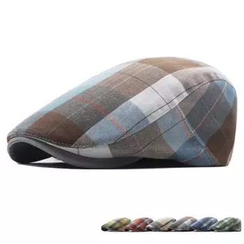 CHRLCK Винтажные береты в сетку, мужские и женские береты унисекс, шляпа газетчика, весенне-осенние шапки, фуражка, повседневные регулируемые кепки вперед 56-61cm