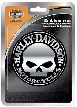 Chroma 009113 Череп Хром ABS Наклейка 1 шт Harley-Davidson