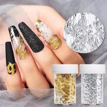 chroma Nail Art Transfer Paper Combination pack Наклейки для ногтей Фольга для ногтей Маникюр Style E