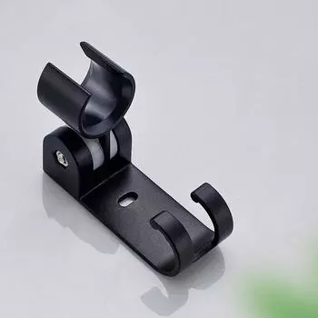 Chrome and Black Plated Aluminium Shower Holder Wall Mounted hand shower holder bracket серебряный