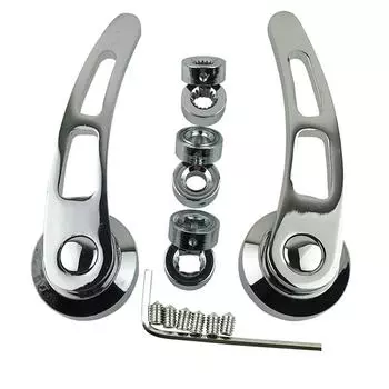 Chrome Billet Aluminum 4-1/4 Door Handle Kit For Chevy Ford Chrysler