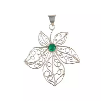 Chrome Diopside Gemstone 925 Sterling Silver Jewelry Wedding Gift Pendant 2.29 CP-19-1