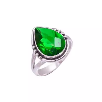 Chrome Diopside Gemstone 925 Sterling Silver Ring V9478, Green Ring, Pear Ring, Valentin s Day Gift, Gift For Her, Birthday Gift, Handmade Jewelry, Si