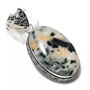 Chrome Diposite Gemstone Handmade 925 Sterling Silver Jewelry Pendant 2.36 d1B56