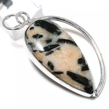 Chrome Diposite Gemstone Handmade 925 Sterling Silver Jewelry Pendant 2.44 k4G06