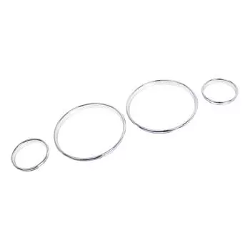 Хромированные кольца для приборной панели, отделка рамки, кольца для приборной панели, рамка для BMW 5 серии E39 7 серии E38 X5 E53