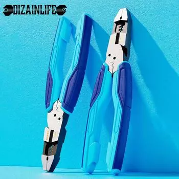 Chromium Vanadium Alloy Steel Multi-functional Wire Stripper Heavy Type Electrician Universal Save Labour Special Wire Cutters синий