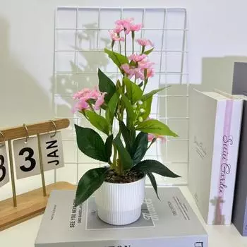 Chrysanthemum Jump Small Rainflower Artificial Green Plant For Interior Decor