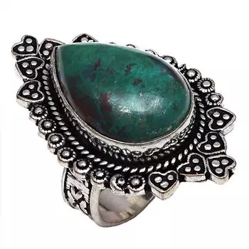 Chrysocolla Gemstone Handmade Silver Jewelry 7