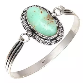 Браслеты-манжеты из старинного серебра с драгоценными камнями хризопраза, 7 дюймов, регулируемые