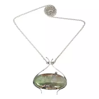 Chrysoprase Gemstone Mother s Day Handmade Jewelry Necklace 20 in