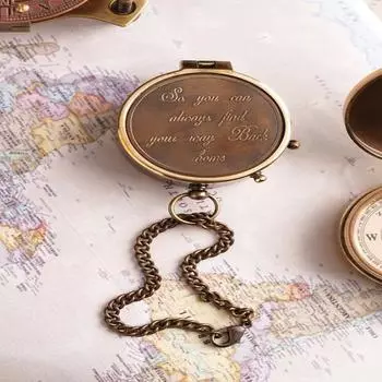 Чтобы вы всегда могли найти дорогу домой, походный компас на день рождения, юбилей, выпускной, День святого Валентина, подарки на крещение