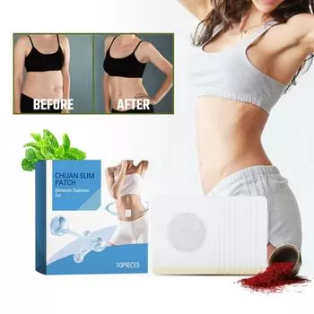 Chuan Slim Patch, Slim Patch, Slim Patch для похудения, пластырь для коррекции фигуры, легко формирует здоровый образ жизни, способствует метаболизму, кондиционирующий уход за телом белый