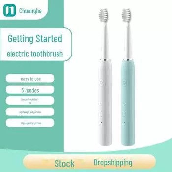 Chuanghe CH915 Sonic USB электрическая зубная щетка сменная головка вибрация для взрослых студентов начального уровня слоновая кость