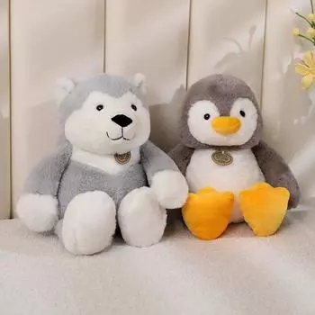 Chubby Series Cute Pet Animals Penguin Polar Bear Animal Comfort Rag Doll Plush Toy Children s Gift 33cm