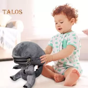 Чучело инопланетянина, плюшевая кукла с застежкой-молнией и ртом, коллекция игрушек для детей, фанатов, 3D, мягкие плюшевые куклы, многофункциональные подарки для декора комнаты A