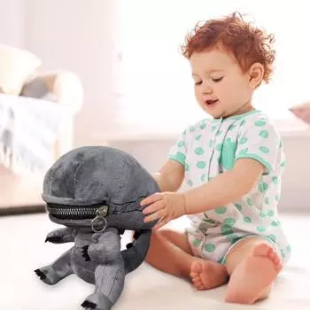 Чучело инопланетянина плюшевая кукла с застежкой-молнией и ртом коллекционная игрушка для детей-фанатов