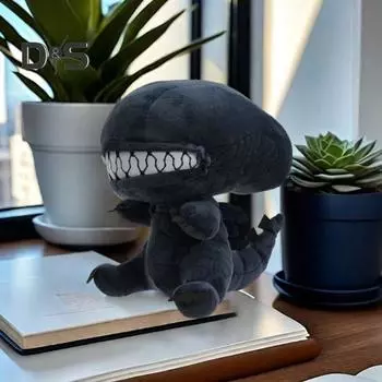 Чучело инопланетянина, плюшевая кукла с застежкой-молнией и ртом, коллекция фильмов, многофункциональная декоративная подушка, подарок для детей, подарок для фанатов путешествий A