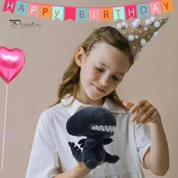 Чучело инопланетянина, плюшевая кукла с застежкой-молнией и ртом, коллекция фильмов, многофункциональная декоративная подушка, подарок для детей, подарок для фанатов путешествий A