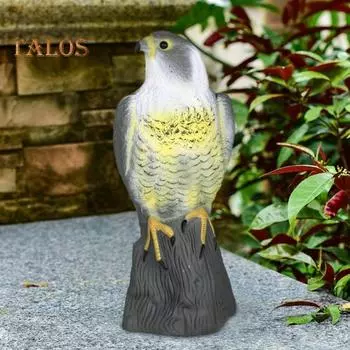 Чучело рогатого орла, фигурка орла, садовый защитник, естественный враг, средство отпугивания вредителей, пугало для садов, патио, веранд, балконов A