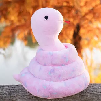 Чучело змеи для офиса, спальни, гостиной, милая игрушка для украшения фиолетовый