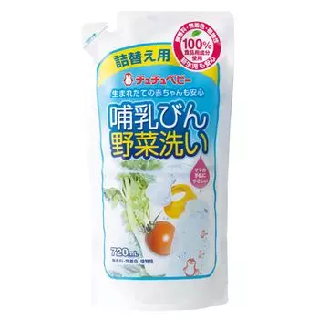 Chuchu Baby Чистящее средство для детских бутылочек и мытья овощей Сменный блок 720 мл