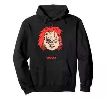 Chucky Big Face Portrait Hoodie чёрный