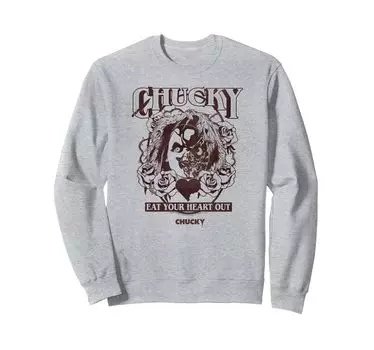 Chucky Eat Your Heart Out Sweatshirt серый