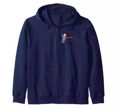 Chucky Friend Til The End Faux Карман Zip Parka синий