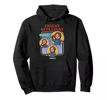 chucky gets lucky hoodie чёрный