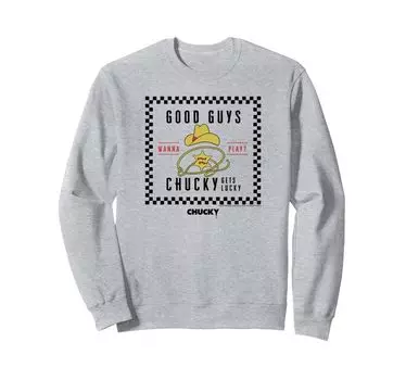 Chucky Good Guys Checkers Sweatshirt серый