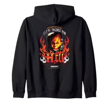 Chucky See You in Hellflash Zip Hoodie чёрный