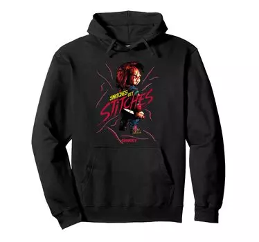 Chucky Snitches Get Stitches Hoodie чёрный