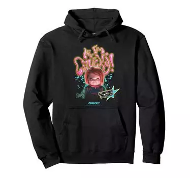 Chucky Wanna style hoodie Play?Retro чёрный