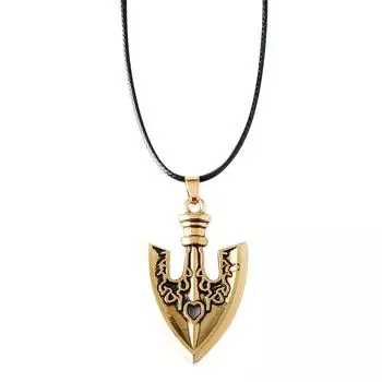 Чудесная маленькая лопата-лопатка сплав брелок автомобильный кулон кожаный канат ожерелье One Size золотой