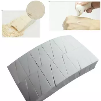 Чудо-губка, 24 шт./компл., женские клинья для макияжа, косметические клинья, треугольная губка для лица, белая пена