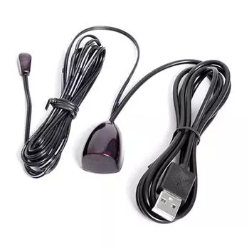 CHUF0301 USB-адаптер ИК-инфракрасный дистанционный удлинитель Ретранслятор Приемник Эммитер Применяется к чёрный