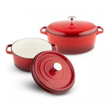 Чугунная кастрюля с жаровней FLORINA HIERRO RED 3,5 л