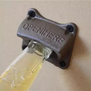 Чугунная открывалка для пивных бутылок Настенная подвесная открывалка для бутылок Пивоварня оптом Пивные инструменты Инструменты для бара Креатив