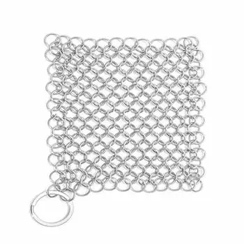 Чугунная щетка для чистки Кухонная щетка для удаления ржавчины Скребок для чистки кастрюли Щетка для чистки металла